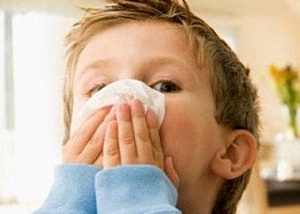 сильный насморк и заложенность носа у ребенка